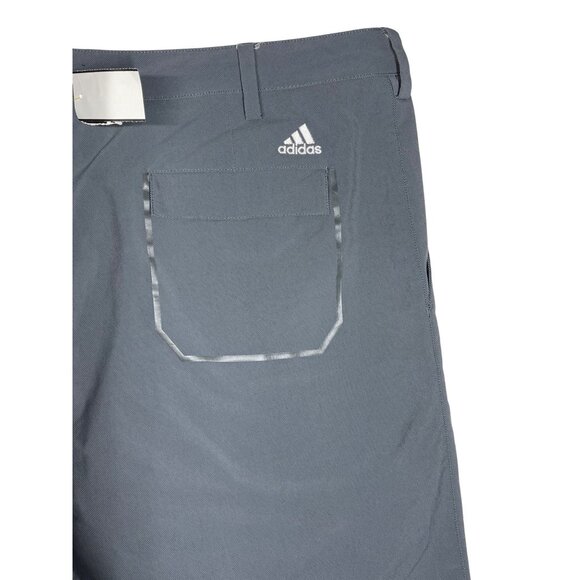 Adidas Mens Gray Golf Shorts Size 38 Stretch Fabric With Pockets For Comfort & S - Picture 7 of 10